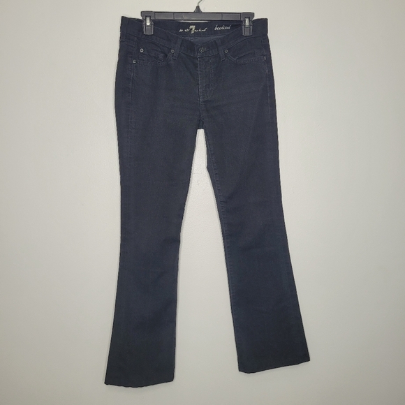7 for all mankind black bootcut western classic jeans size 29 - Picture 1 of 7